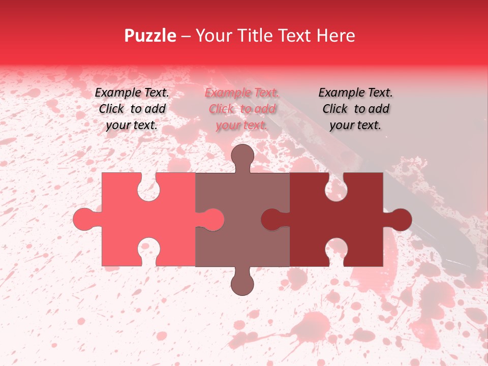 Psycho Blade Kill PowerPoint Template