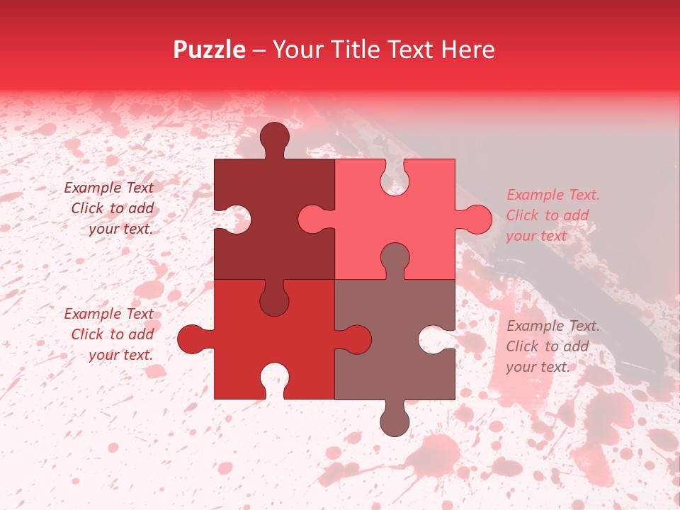 Psycho Blade Kill PowerPoint Template