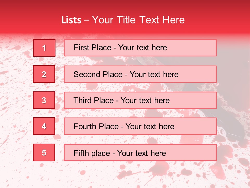 Psycho Blade Kill PowerPoint Template