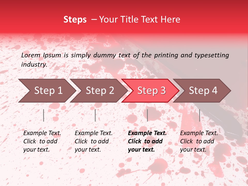 Psycho Blade Kill PowerPoint Template