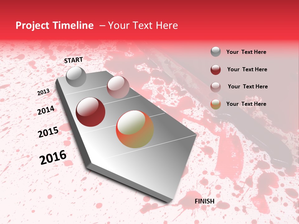 Psycho Blade Kill PowerPoint Template