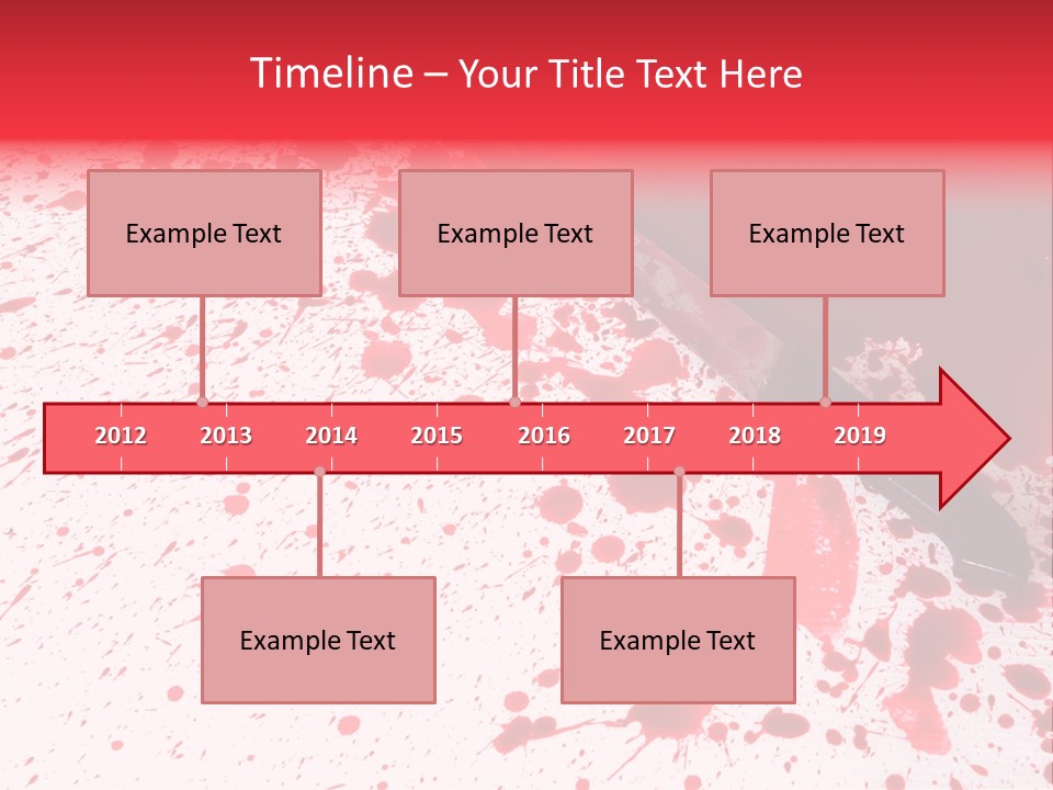 Psycho Blade Kill PowerPoint Template