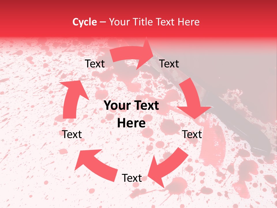 Psycho Blade Kill PowerPoint Template