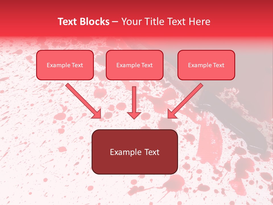 Psycho Blade Kill PowerPoint Template
