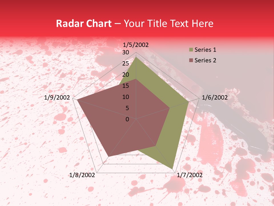 Psycho Blade Kill PowerPoint Template