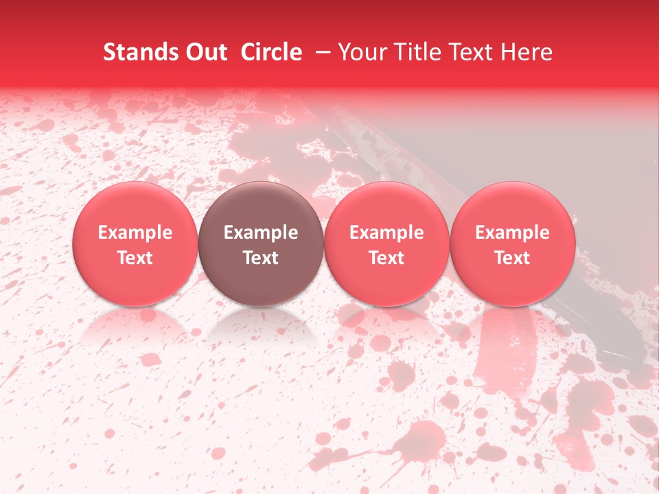 Psycho Blade Kill PowerPoint Template