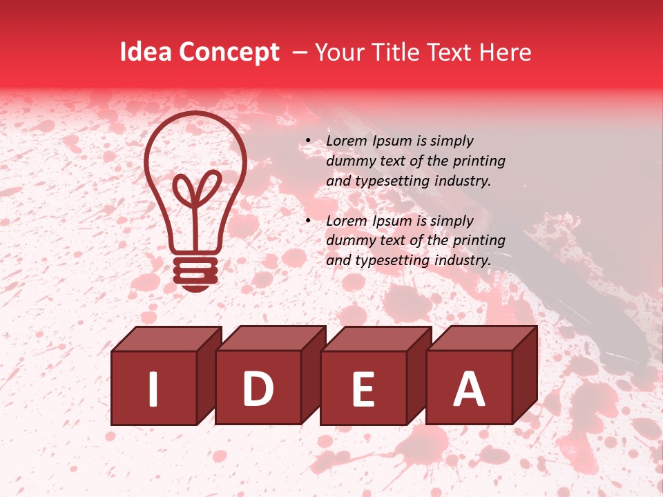 Psycho Blade Kill PowerPoint Template