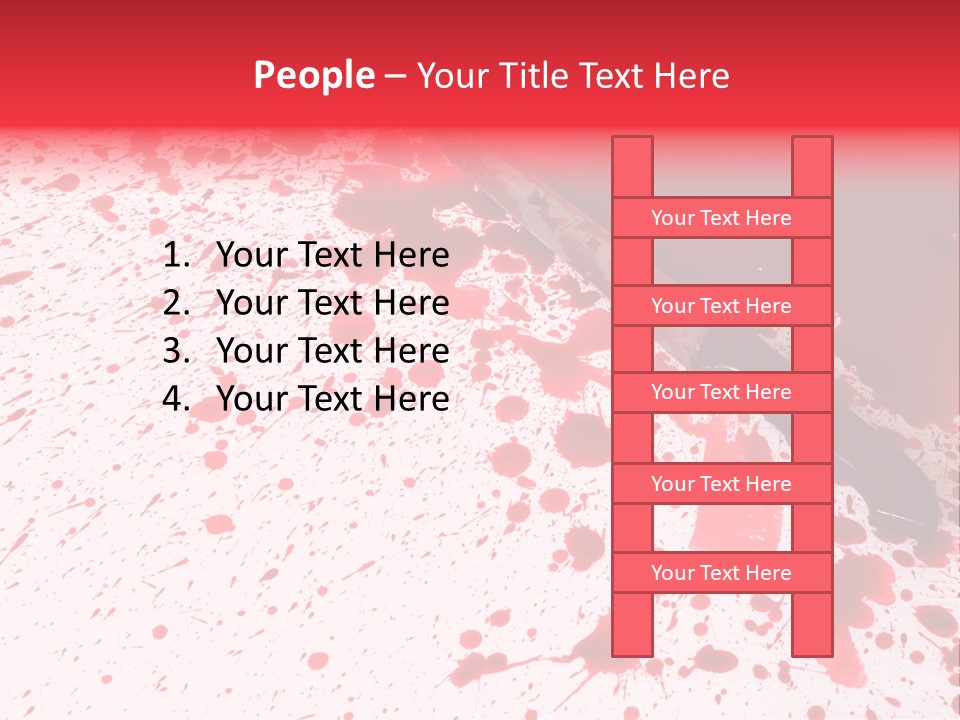 Psycho Blade Kill PowerPoint Template