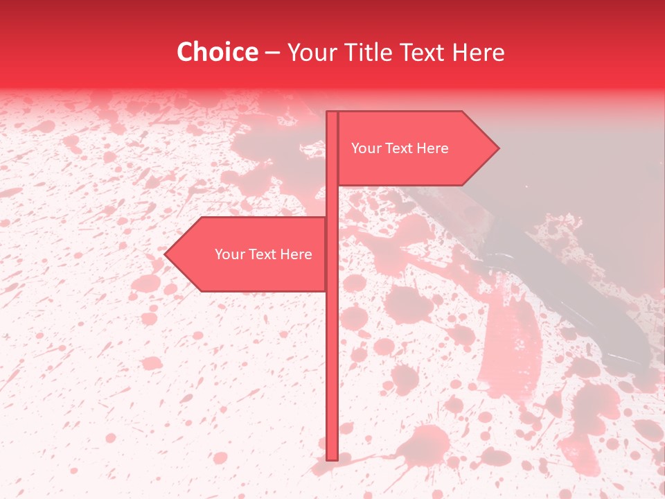 Psycho Blade Kill PowerPoint Template