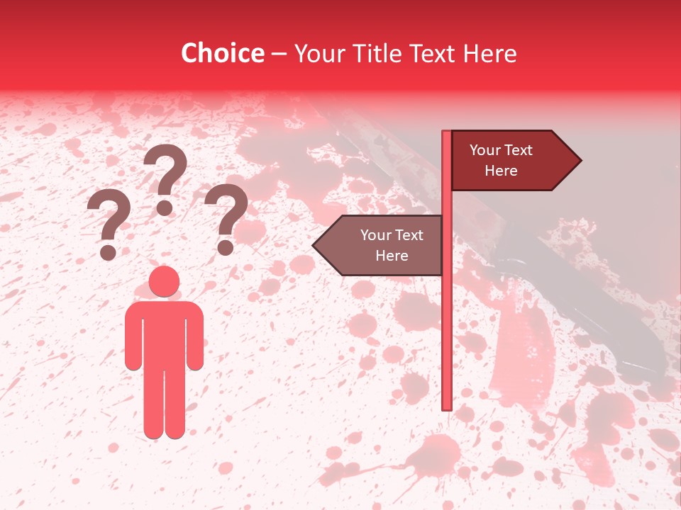 Psycho Blade Kill PowerPoint Template