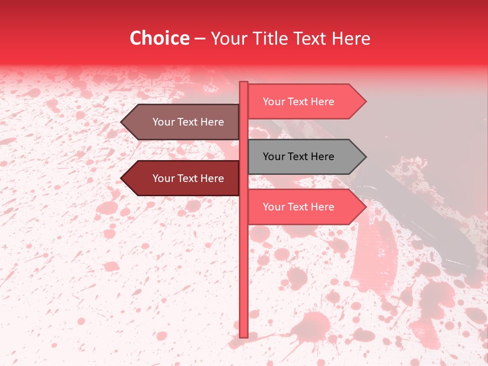 Psycho Blade Kill PowerPoint Template
