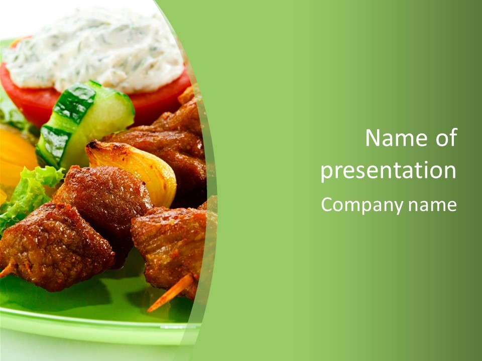 Dinner Chicken Dressing PowerPoint Template