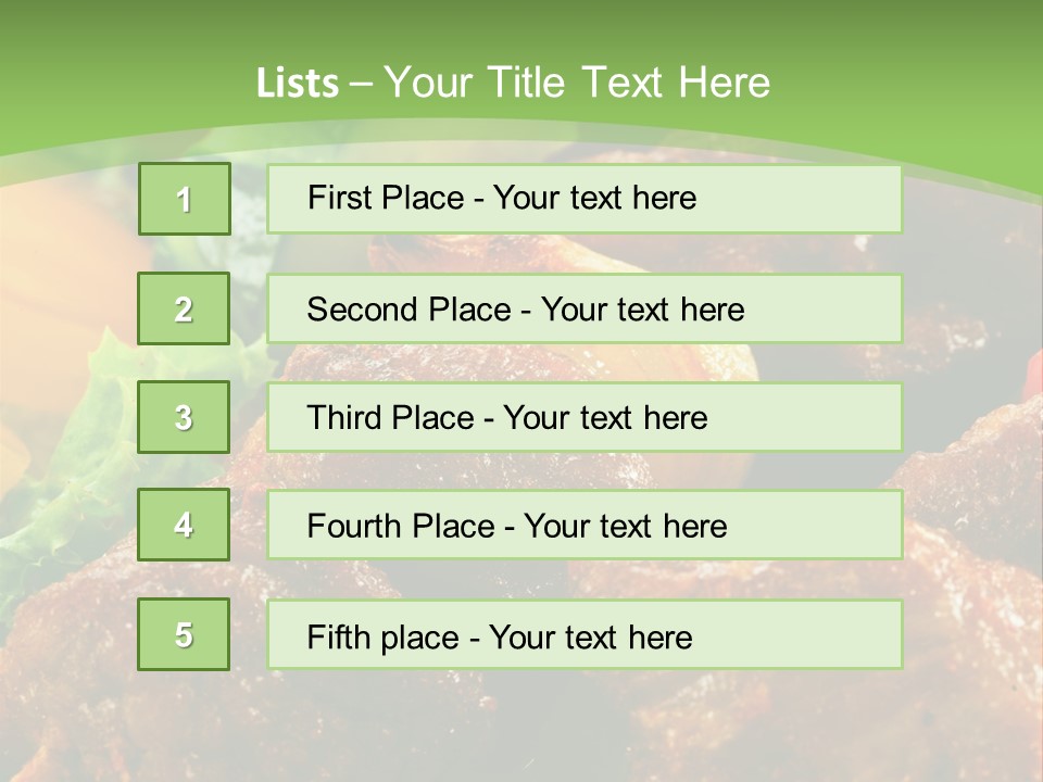 Dinner Chicken Dressing PowerPoint Template