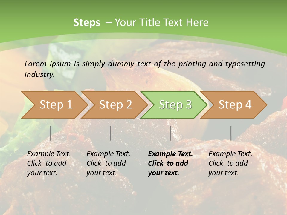 Dinner Chicken Dressing PowerPoint Template