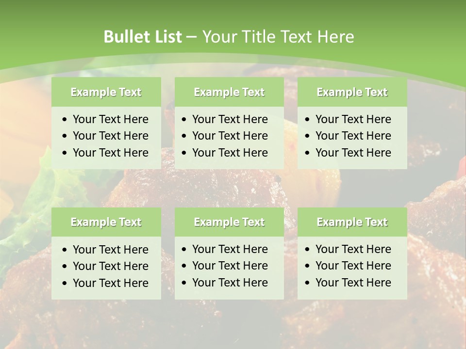 Dinner Chicken Dressing PowerPoint Template