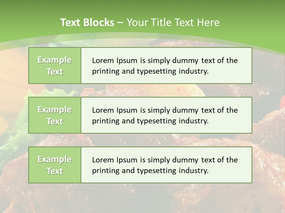 Dinner Chicken Dressing PowerPoint Template
