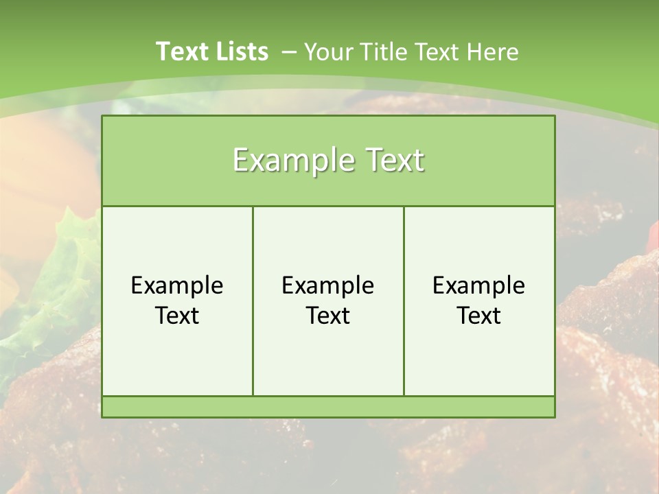 Dinner Chicken Dressing PowerPoint Template