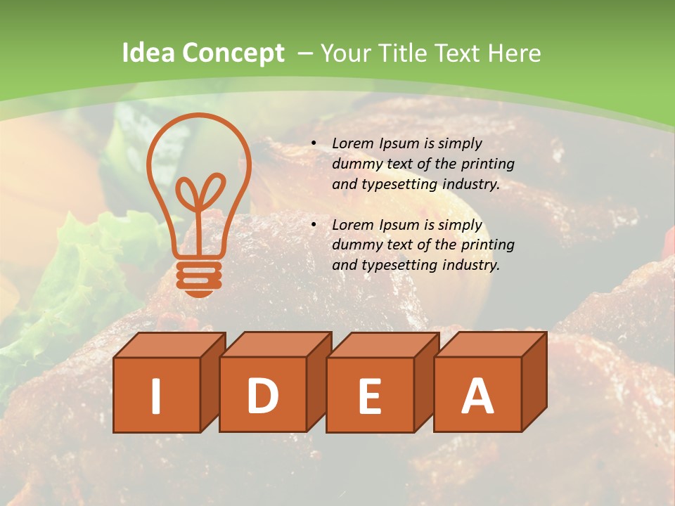 Dinner Chicken Dressing PowerPoint Template