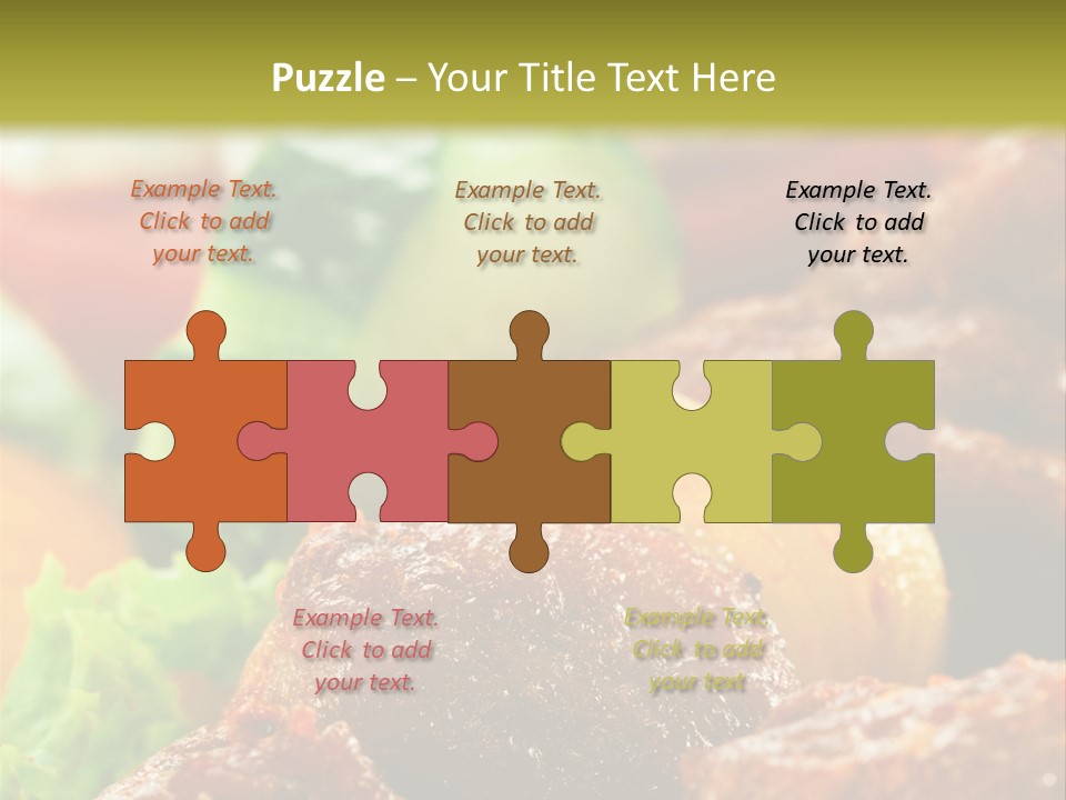Fast Grilled Dish PowerPoint Template