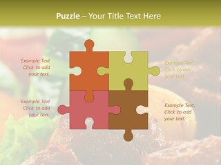 Fast Grilled Dish PowerPoint Template