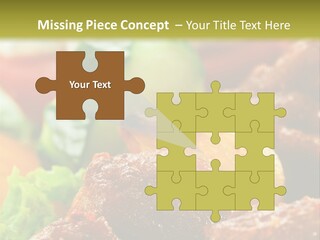 Fast Grilled Dish PowerPoint Template