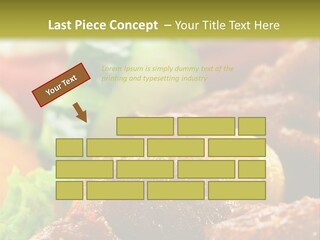 Fast Grilled Dish PowerPoint Template