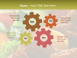 Fast Grilled Dish PowerPoint Template