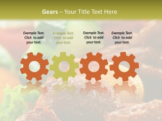 Fast Grilled Dish PowerPoint Template