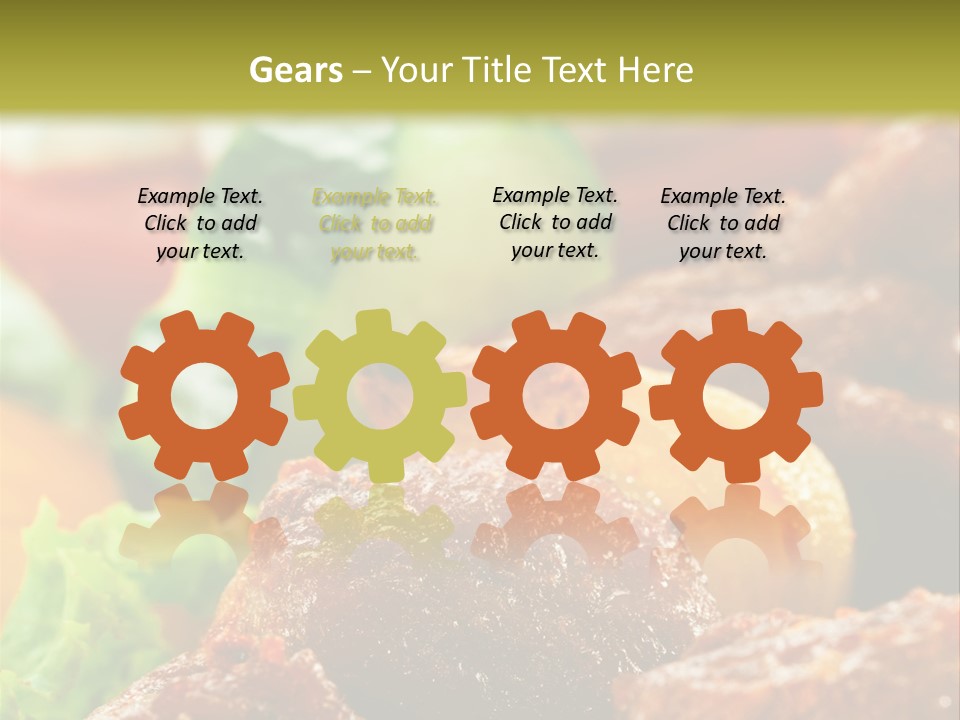 Fast Grilled Dish PowerPoint Template