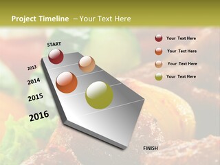 Fast Grilled Dish PowerPoint Template