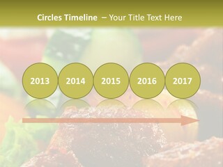 Fast Grilled Dish PowerPoint Template