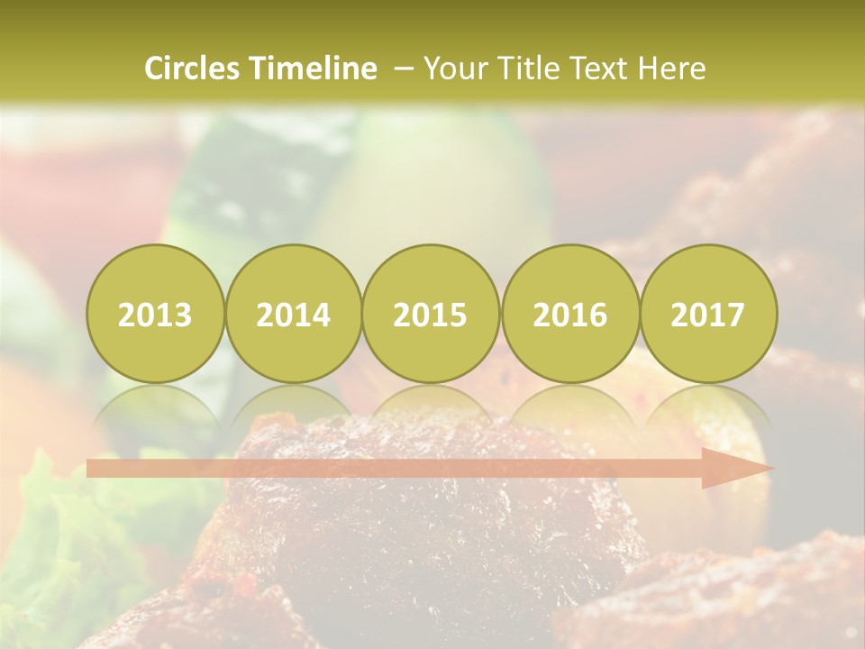 Fast Grilled Dish PowerPoint Template