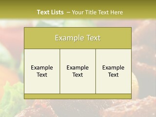Fast Grilled Dish PowerPoint Template
