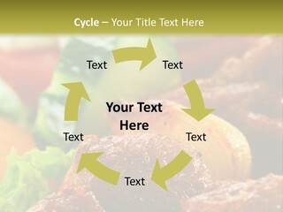 Fast Grilled Dish PowerPoint Template
