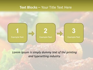 Fast Grilled Dish PowerPoint Template