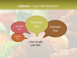 Fast Grilled Dish PowerPoint Template