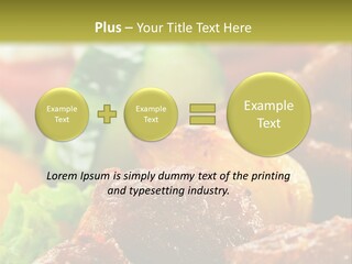 Fast Grilled Dish PowerPoint Template