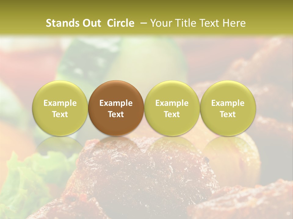 Fast Grilled Dish PowerPoint Template
