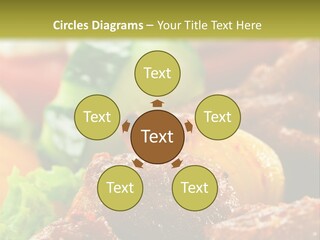 Fast Grilled Dish PowerPoint Template