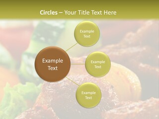 Fast Grilled Dish PowerPoint Template