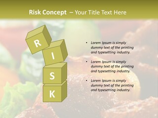 Fast Grilled Dish PowerPoint Template
