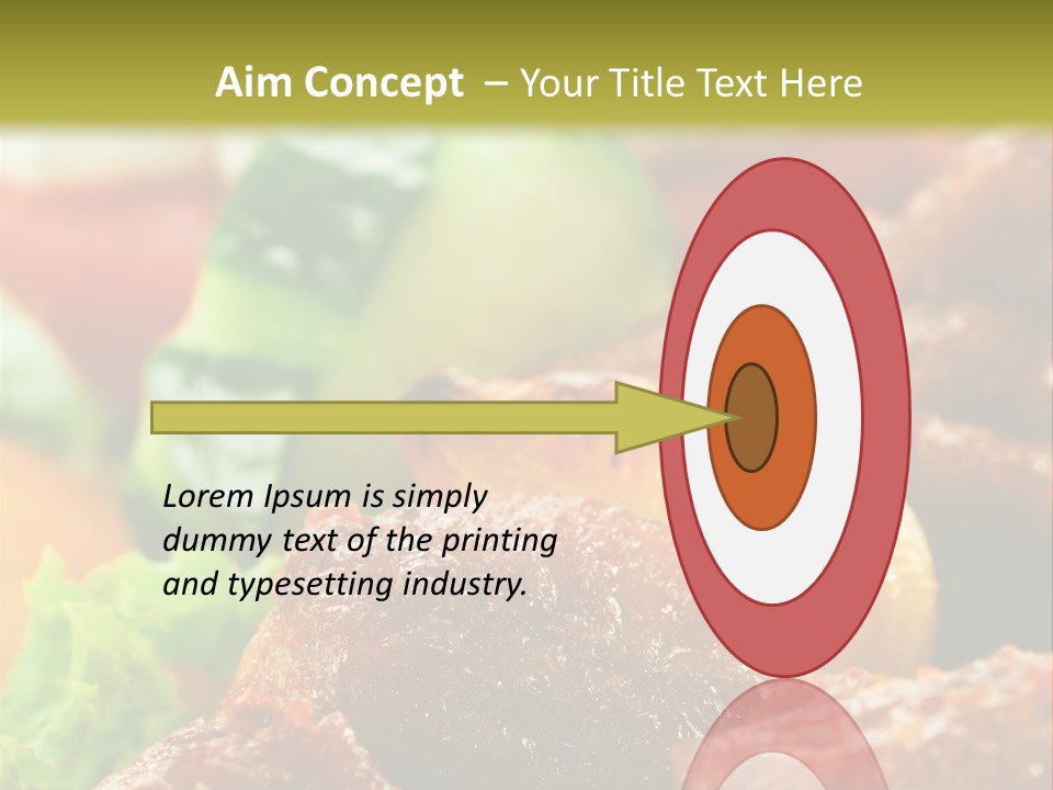 Fast Grilled Dish PowerPoint Template