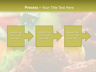 Fast Grilled Dish PowerPoint Template