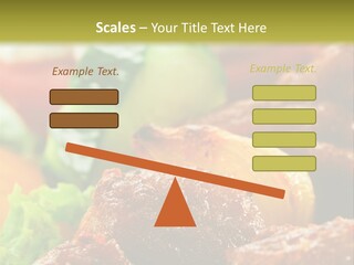 Fast Grilled Dish PowerPoint Template