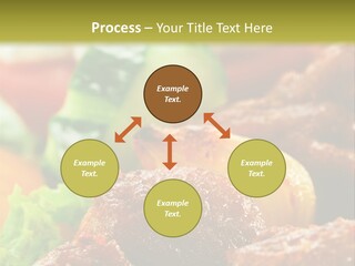 Fast Grilled Dish PowerPoint Template