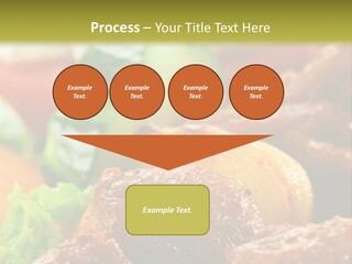 Fast Grilled Dish PowerPoint Template