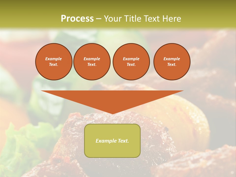 Fast Grilled Dish PowerPoint Template