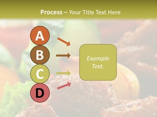 Fast Grilled Dish PowerPoint Template