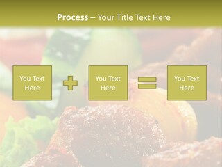 Fast Grilled Dish PowerPoint Template