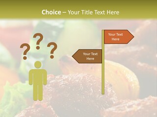 Fast Grilled Dish PowerPoint Template